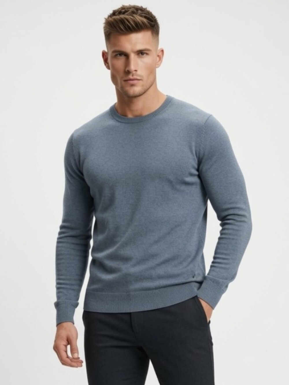 Old Navy Blueish Gray Cotton Blend  Sweater (Size:xl)